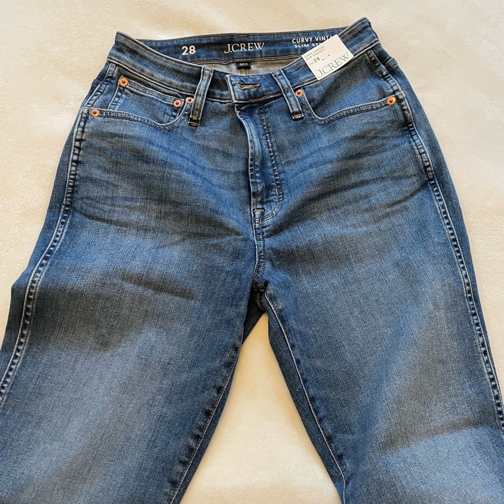 J. Crew curvy vintage slim straight jeans